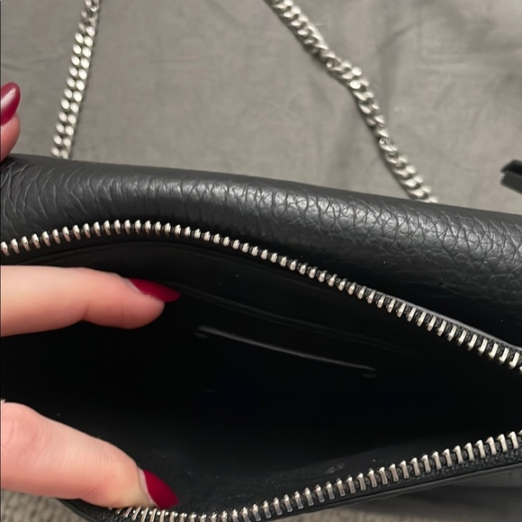 All Saints Black Crossbody Bag Minimalist Design - Picture 7 of 7